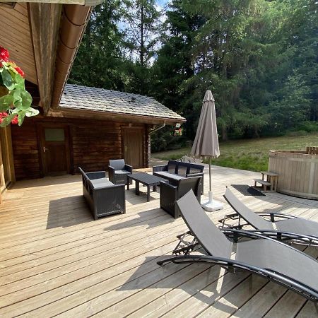 Le Fishing Lodge Chalet En Bois Avec Bain Nordique La Bresse Zewnętrze zdjęcie