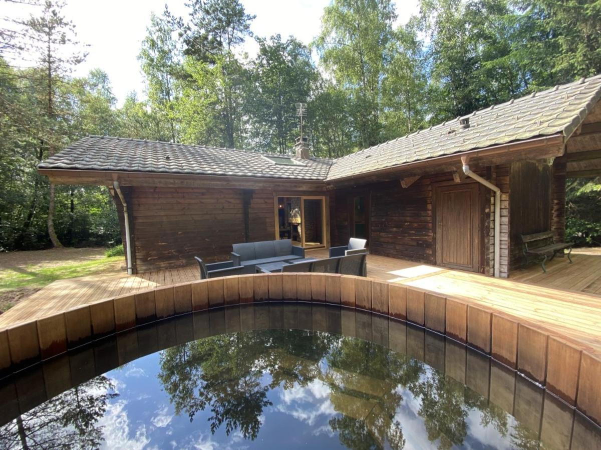 Le Fishing Lodge Chalet En Bois Avec Bain Nordique La Bresse Zewnętrze zdjęcie