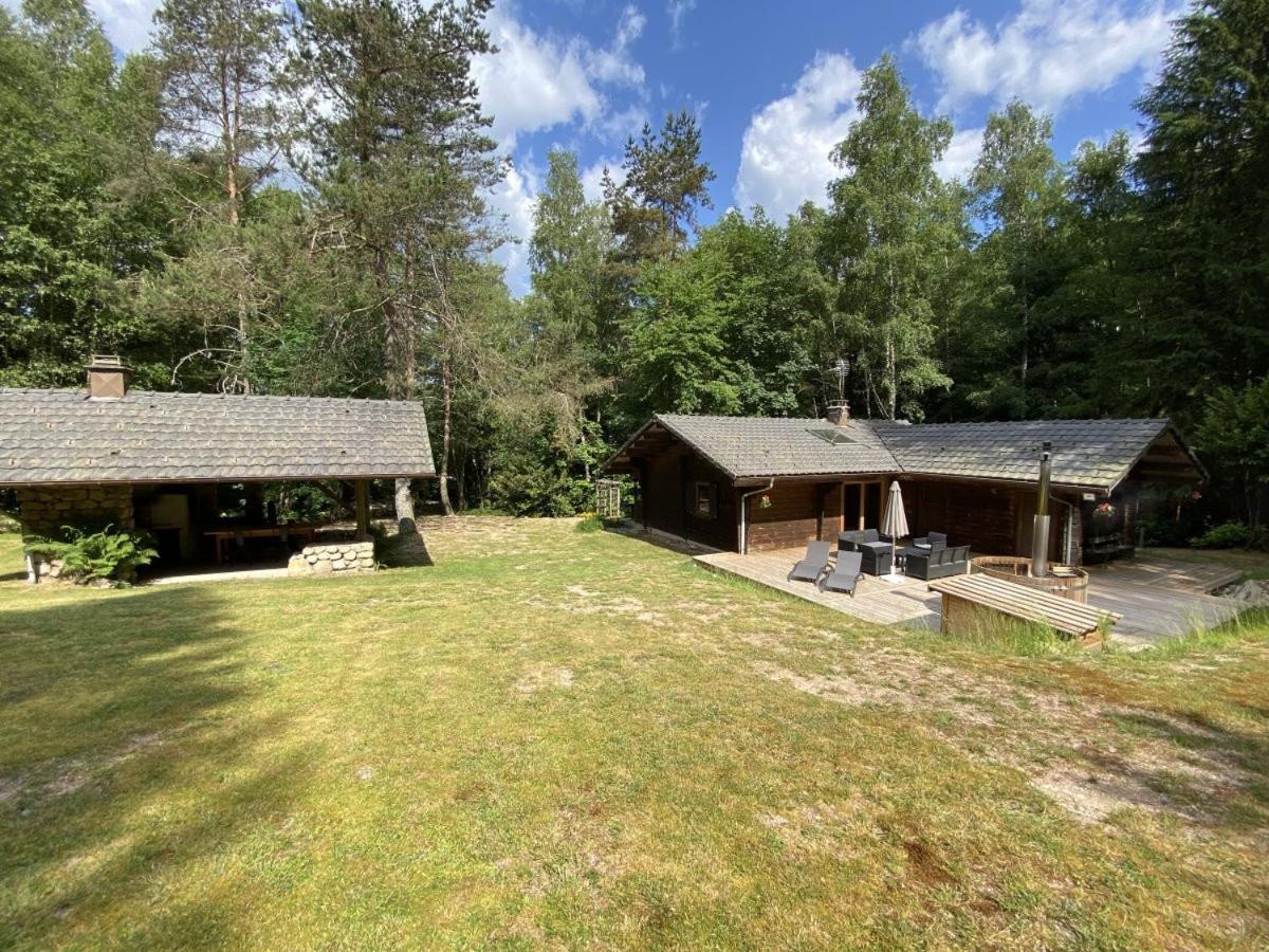 Le Fishing Lodge Chalet En Bois Avec Bain Nordique La Bresse Zewnętrze zdjęcie