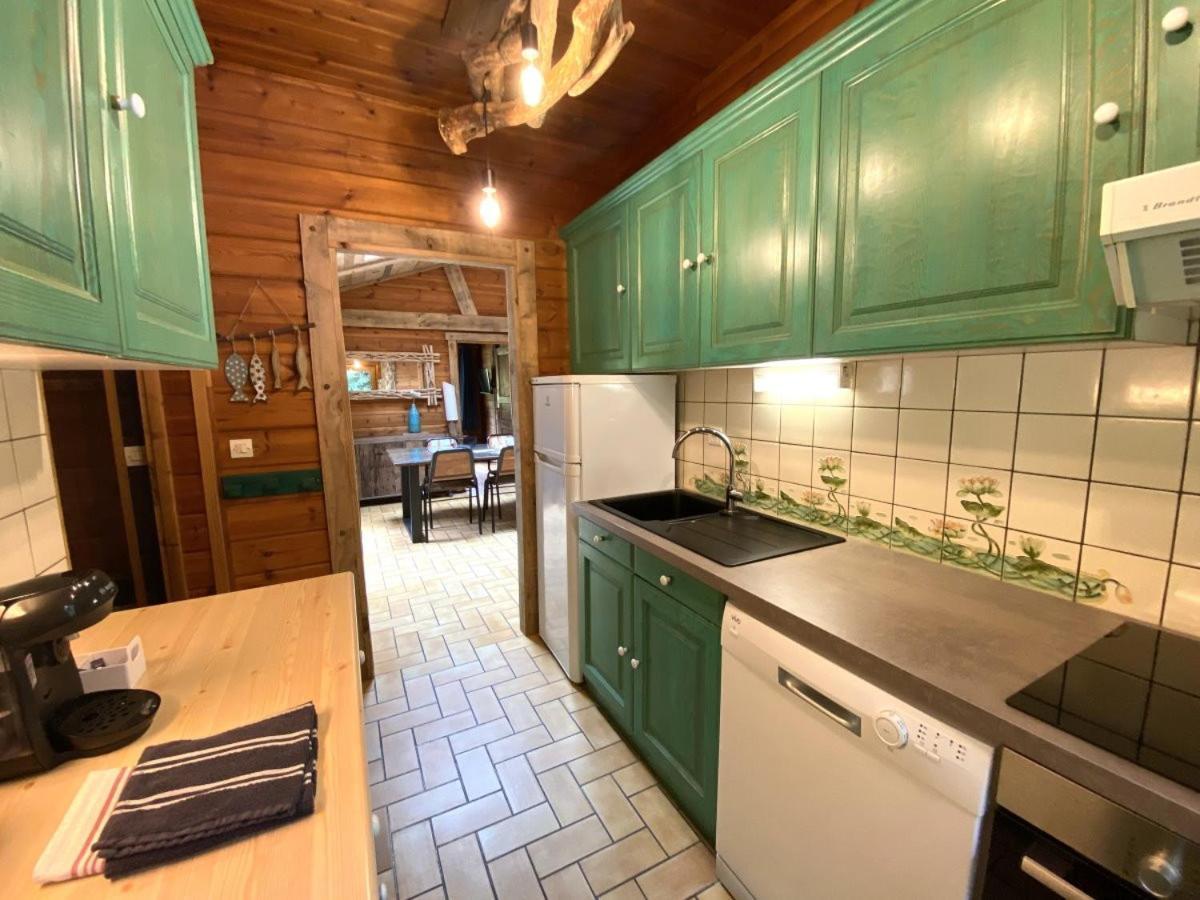Le Fishing Lodge Chalet En Bois Avec Bain Nordique La Bresse Zewnętrze zdjęcie