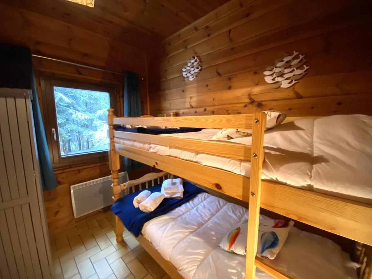 Le Fishing Lodge Chalet En Bois Avec Bain Nordique La Bresse Zewnętrze zdjęcie