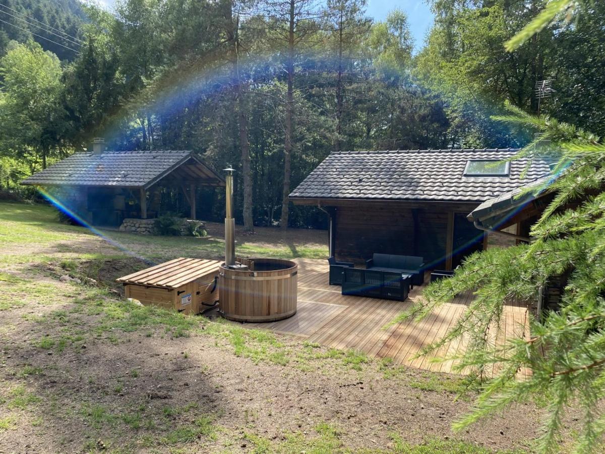 Le Fishing Lodge Chalet En Bois Avec Bain Nordique La Bresse Zewnętrze zdjęcie
