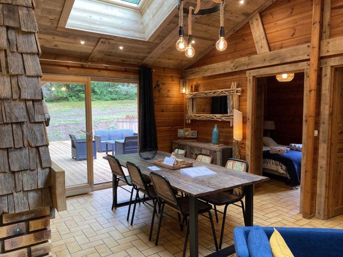 Le Fishing Lodge Chalet En Bois Avec Bain Nordique La Bresse Zewnętrze zdjęcie
