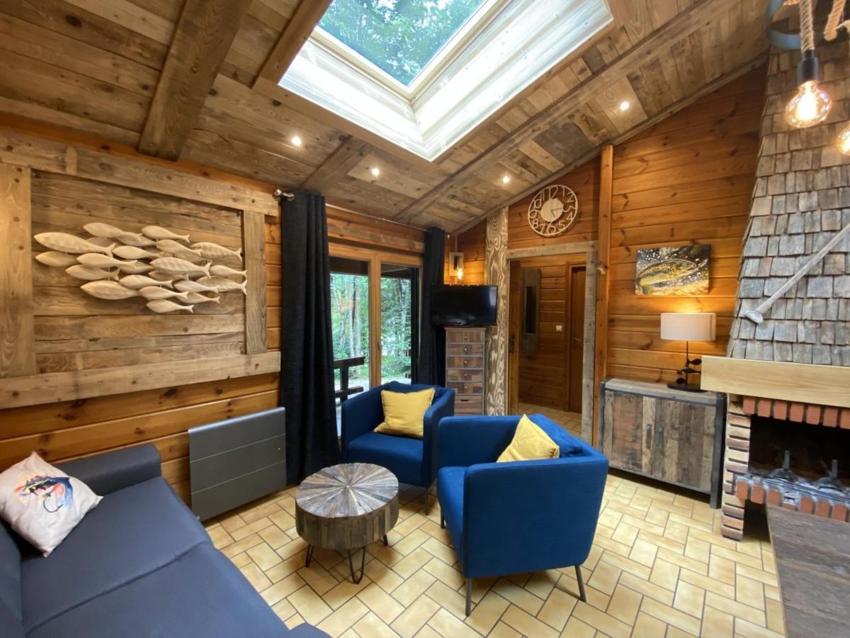 Le Fishing Lodge Chalet En Bois Avec Bain Nordique La Bresse Zewnętrze zdjęcie